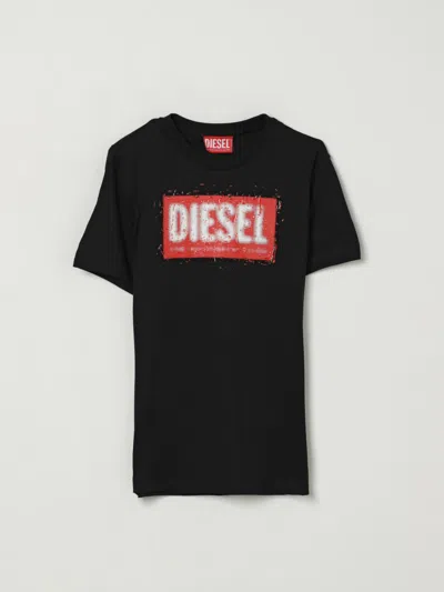 Diesel Tadjustq10 T-shirt In Black
