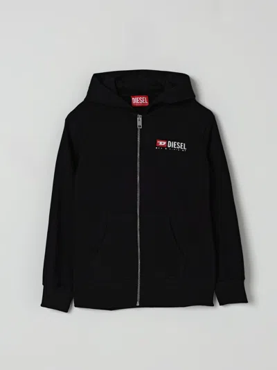 Diesel Sdropshoodz Over Sweatshirt In Black