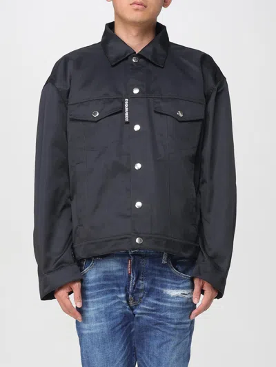 Dsquared2 'ever Jean D2' Jacket In Black