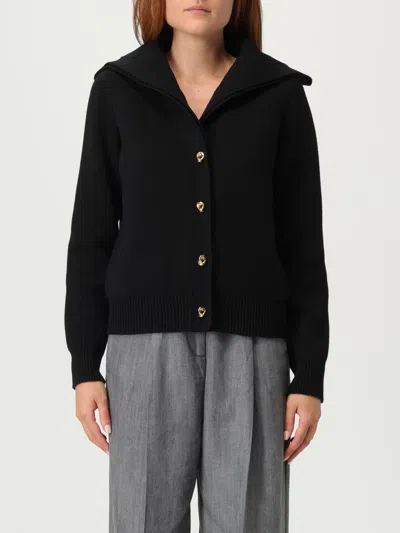 Bottega Veneta Wool Cardigan Gold-tone Buttons In Black