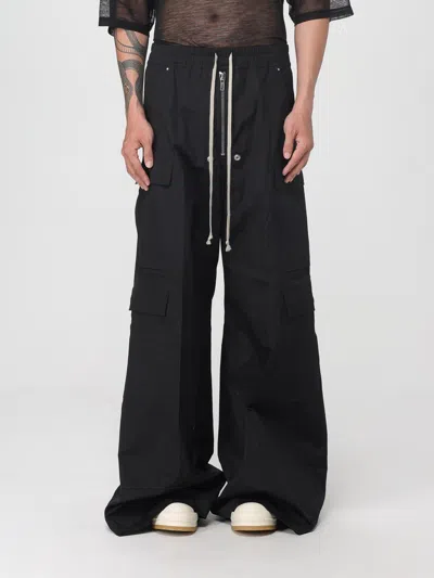 Rick Owens Men Wide Bela Pants In Black