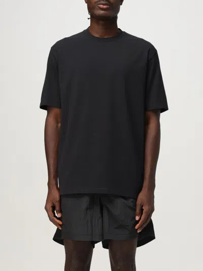Y-3 Logo Cotton T-shirt In Black