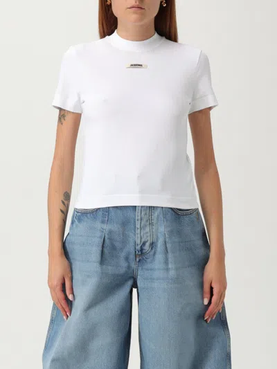 Jacquemus Tom Ford Black Cotton Blend Jeans In White