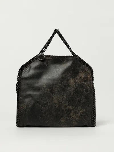 Stella Mccartney Aged Alter Suede 3-chain Cross-body Bag In Brown