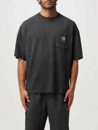 Carhartt S/s Hudson Pocket T-shirt In Black