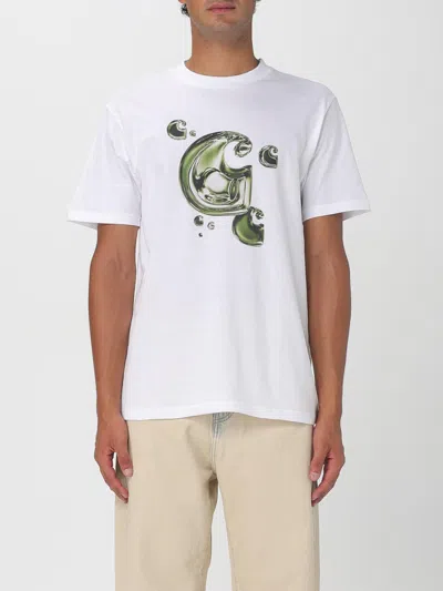 Carhartt 'solar Chrome C-logo T-shirt' In White