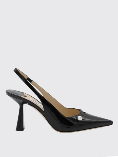 Jimmy Choo Graphic Stiletto Heel Pointed Toe In Black