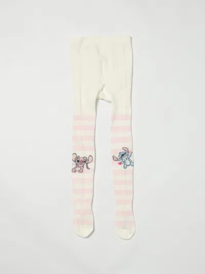 Monnalisa Socks  Kids Color Yellow Cream In White