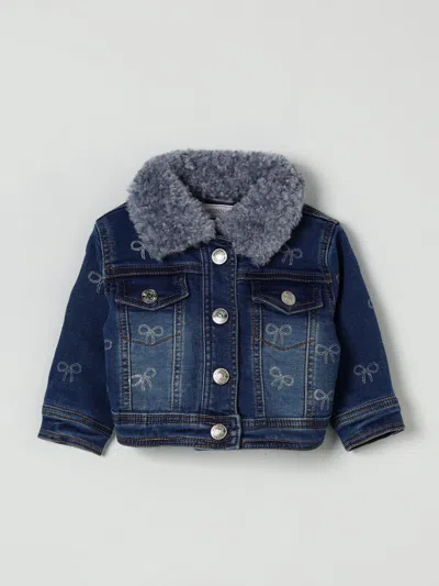 Monnalisa Jacket  Kids Color Denim In Blue