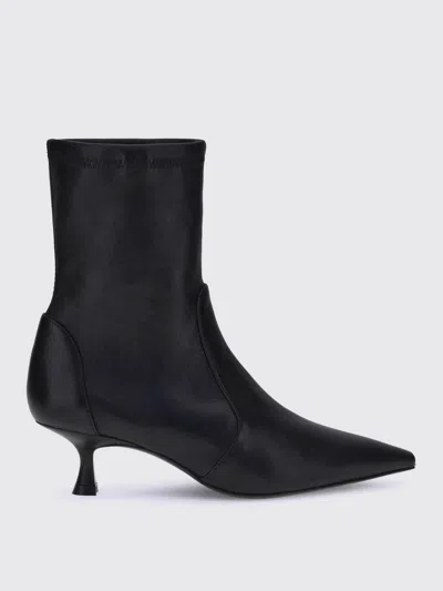 Stuart Weitzman Pointed Toe Ankle Boots With 50mm Heel In Black