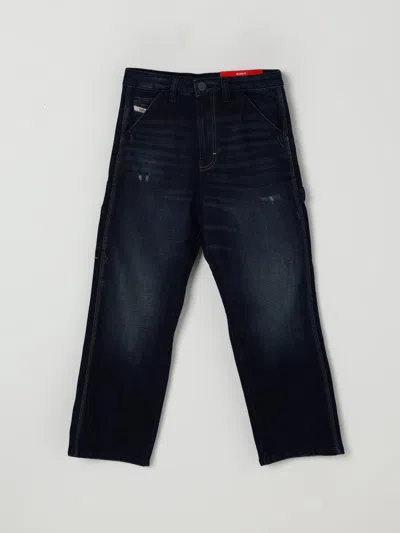 Diesel D-bart-j Stretch Cotton Jeans In Blue
