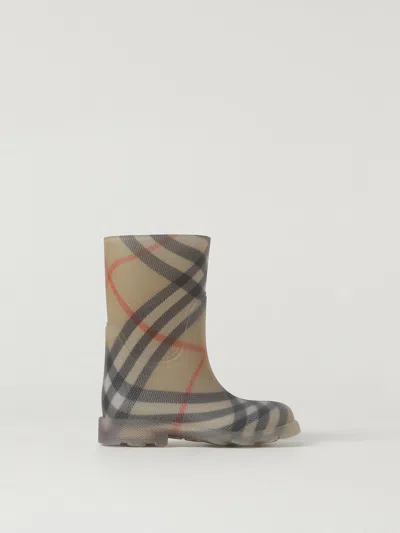 Burberry Beige Vintage Check Rain Boots In Multi