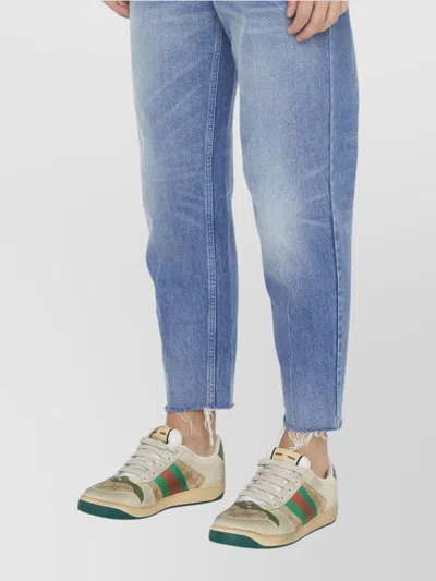 Gucci Jeans Carrot Fit In Cotone In Blue