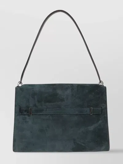 Tory Burch Large Rectangular Shoulder Bag With Suede Finish