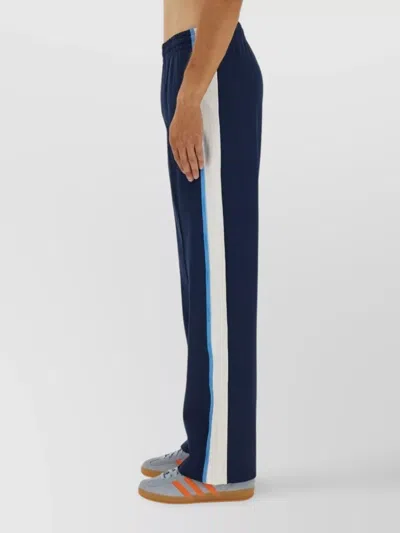 Casablanca Mens Textured Trak Pants Round Pique In Blue