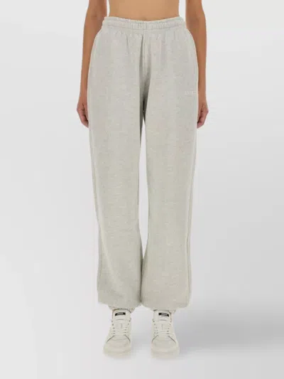 Rotate Birger Christensen Trousers With Elastic Waistband And Side Pockets In Gray