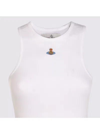 Vivienne Westwood Ribbed Tank Top In White