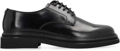 Dolce & Gabbana Dolce&gabbana Brushed Calfskin Oxfords Shoes In Black