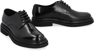 Dolce & Gabbana Dolce&gabbana Brushed Calfskin Oxfords Shoes In Black