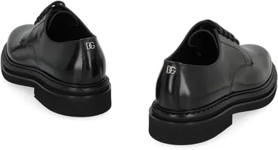 Dolce & Gabbana Dolce&gabbana Brushed Calfskin Oxfords Shoes In Black