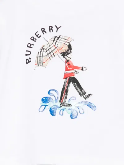 Burberry Graphic-print T-shirt In White