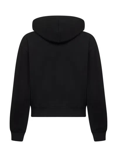 Jacquemus Le Hoodie Zip Gros Hooded Cotton Sweatshirt In Black