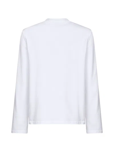 Jacquemus Le Tshirt Gros Grain Cotton Ls  T-shirt In White