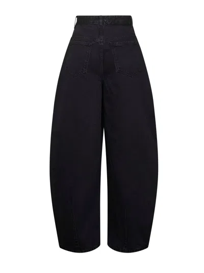 Jacquemus Le De-nîmes Large High Rise Wide Jeans In Multi