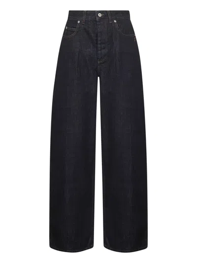 Jacquemus Le De-nimes Ovalo Jeans Blue In Black
