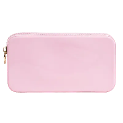 Stoney Clover Lane Small Glitter Clear Pouch In Blue