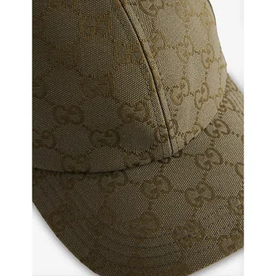 Gucci Gg Canvas Baseball Hat In Brown