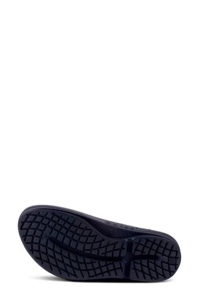 Oofos Oomega Oolala Flip Flop In Black