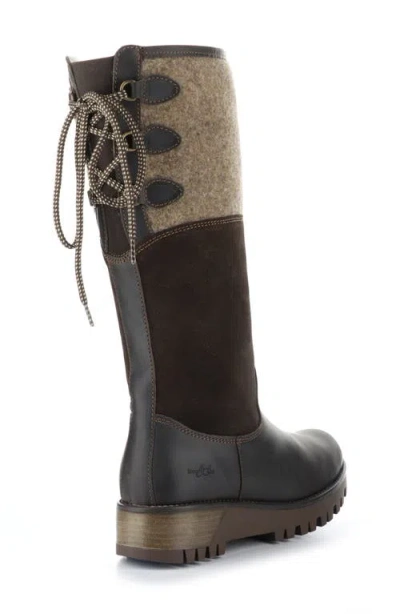 Bos. & Co. Goose Primaloft® Waterproof Boiled Wool Mid Calf Boot In Brown