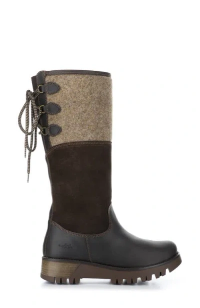 Bos. & Co. Goose Primaloft® Waterproof Boiled Wool Mid Calf Boot In Brown