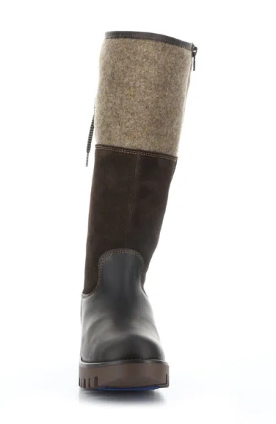 Bos. & Co. Goose Primaloft® Waterproof Boiled Wool Mid Calf Boot In Brown