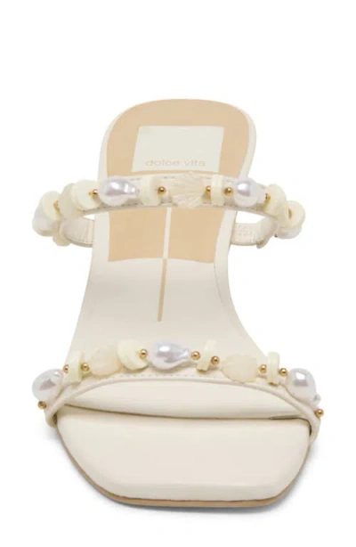 Dolce Vita Women's Grason Embellished Sandals In White