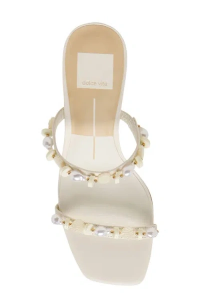 Dolce Vita Women's Grason Embellished Sandals In White