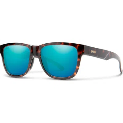 Smith Lowdown Slim 2 53mm Chromapop™ Polarized Square Sunglasses In Blue