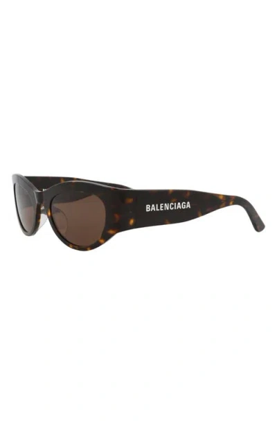 Balenciaga 54mm Cat Eye Sunglasses In Blue