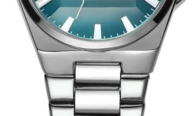 Geoffrey Beene Faceted Glass Bracelet Watch, 42mm In Brown