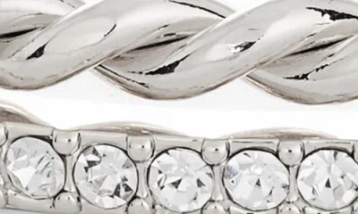 Nordstrom Rack Set Of 2 Bangle Bracelet & Cuff Set In Metallic