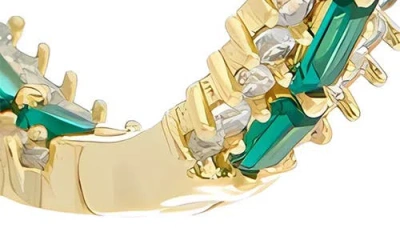 Juvell Cubic Zirconia Inside Out Hoop Earrings In Gold