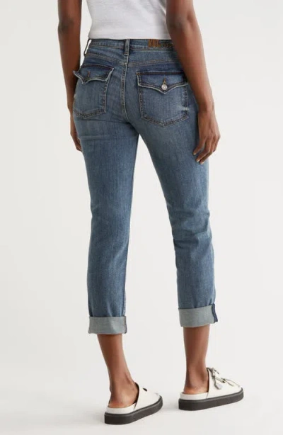 Kut From The Kloth Katy Cuffed Boyfriend Jeans In White