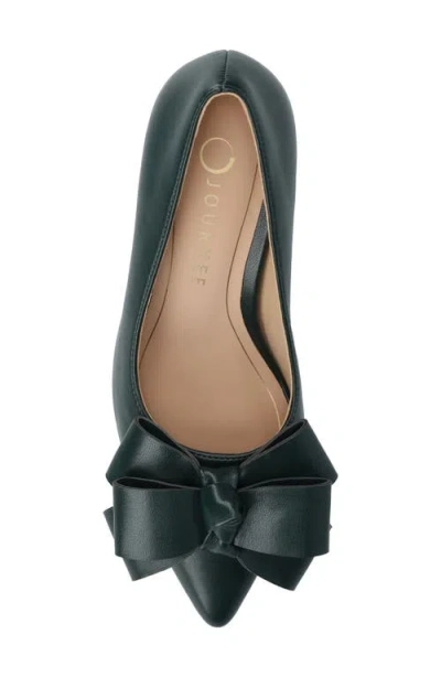 Journee Collection Crystol Womens Pointed Closed Toe Stiletto Heel Pumps In Green