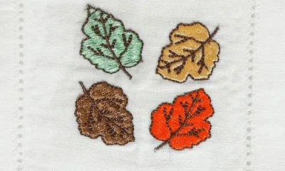 Tiramisu Set Of 4 Autumn Color Palette Cocktail Napkins In Multi