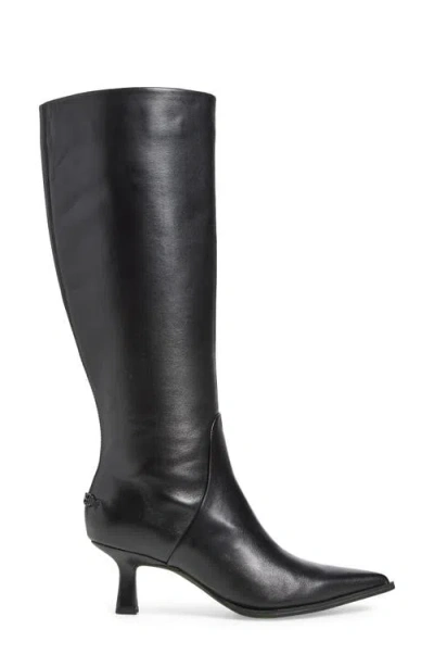 Circus Ny By Sam Edelman Women's Yulia Wide-calf Kitten-heel Dress Boots In Black