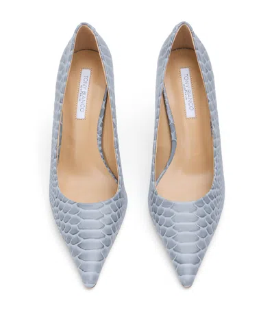 Tony Bianco Niki Denim Python In Blue