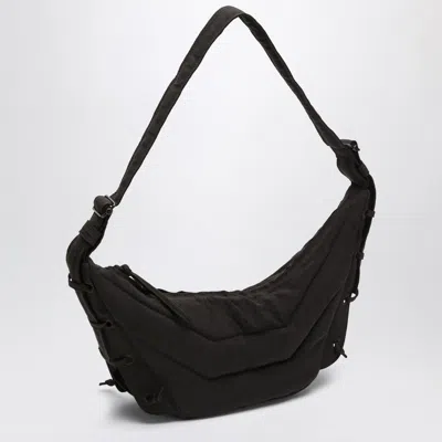 Lemaire Small Soft Game Bag In Water-repellent Brown Nylon In Brown