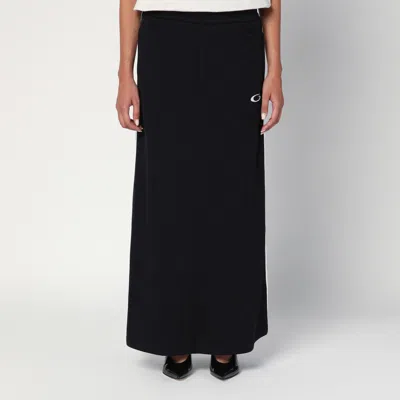 Balenciaga Gonna In Misto Nylon Nero  Donna In Black