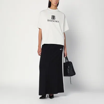 Balenciaga Gonna In Misto Nylon Nero  Donna In Black